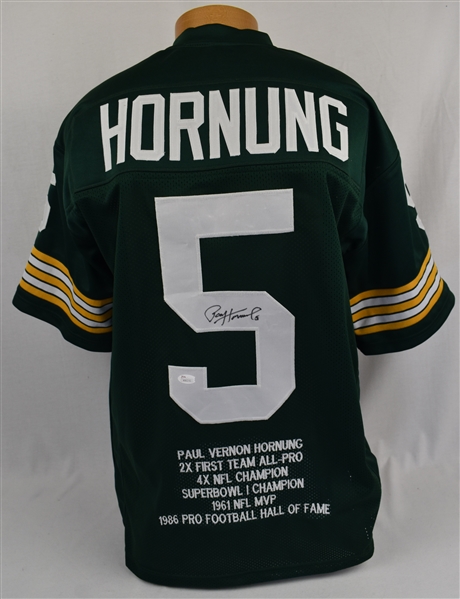 Paul Hornung Autographed Green Bay Packers Jersey