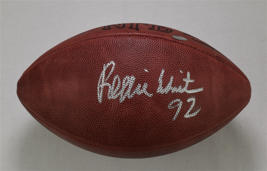 Reggie White Autographed Football Mounted Memories