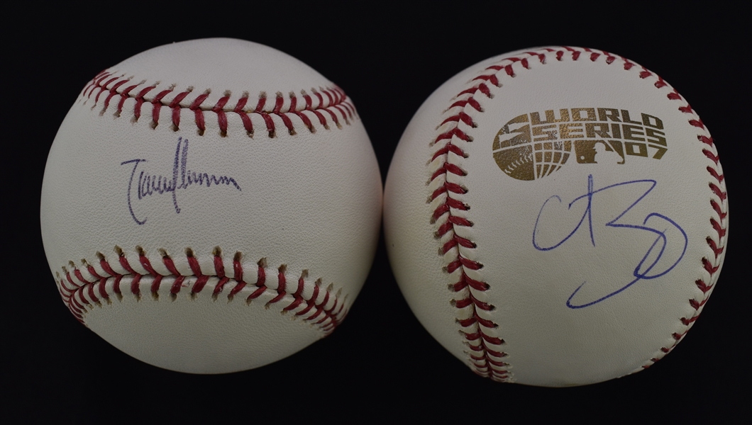 Randy Johnson & Curt Schilling Lot of 2 Autographed Baseballs
