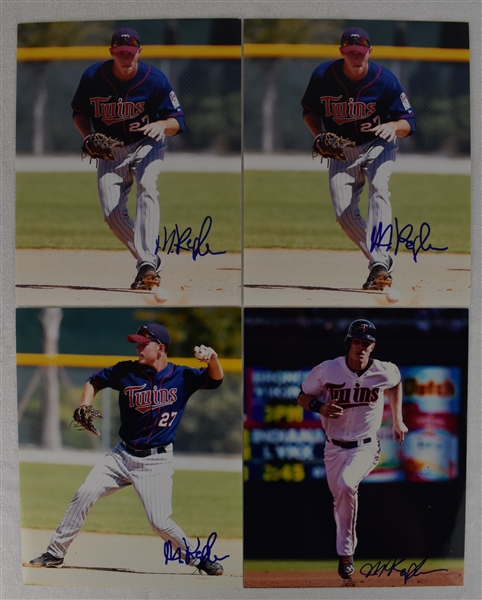 Max Kepler Lot of 4 Autographed 8x10 Photos