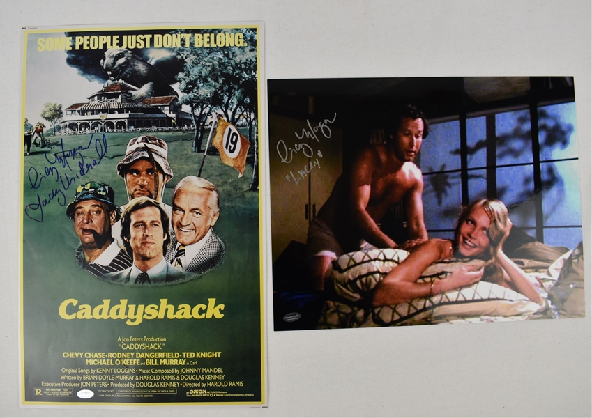 Cindy Morgan "Lacey" Lot of 2 Autographed Caddyshack 10x16 Photos