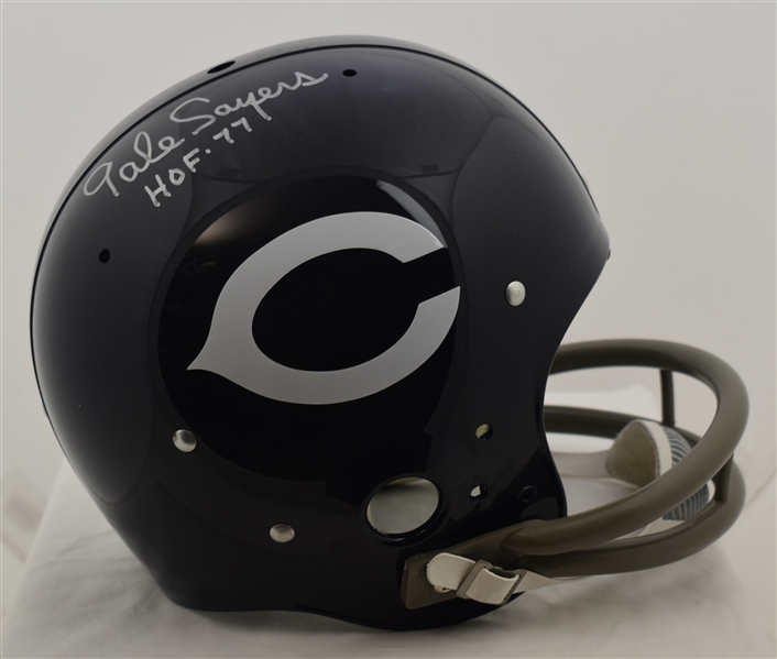 Gale Sayers Autographed Chicago Bears Full Size Suspension Helmet