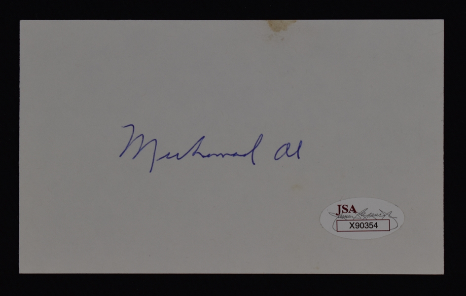 Muhammad Ali Autographed Cut Signature