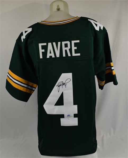 Brett Favre Autographed Green Bay Packers Jersey Favre LOA