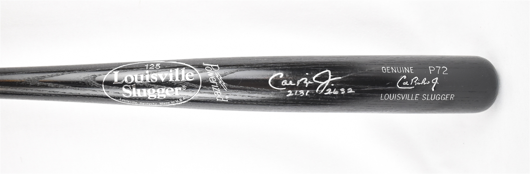 Cal Ripken Autographed & Inscribed Bat