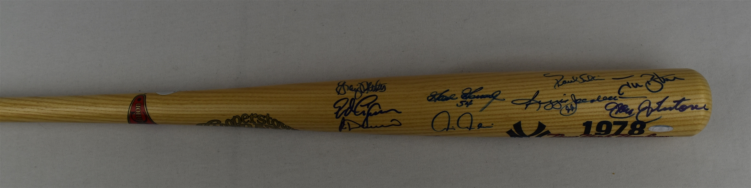 New York Yankees 1978 Team Signed Bat w/Reggie Jackson