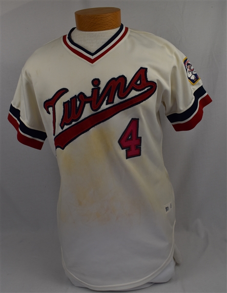 Gene Mauch 1980 Minnesota Twins Game Used Jersey