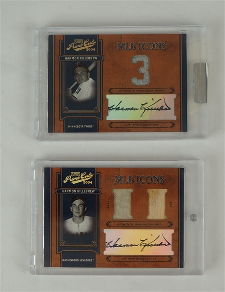 Harmon Killebrew 2004 Playoff Prime Cut Autographed MLB Icon Cards Each Numbered #3/3