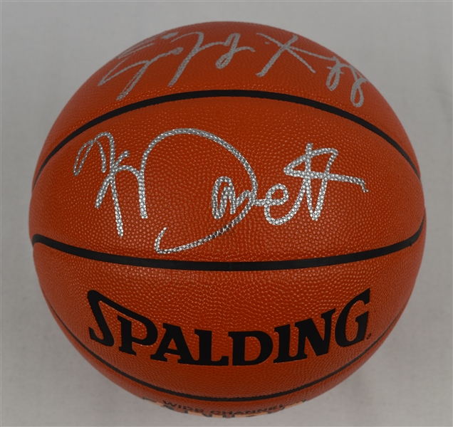 Kevin Garnett & Stephon Marbury Autographed Basketball