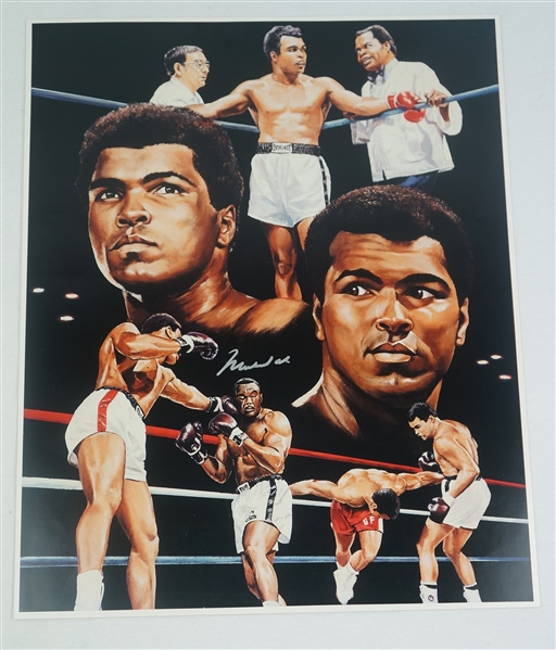 Muhammad Ali Autographed Lithograph
