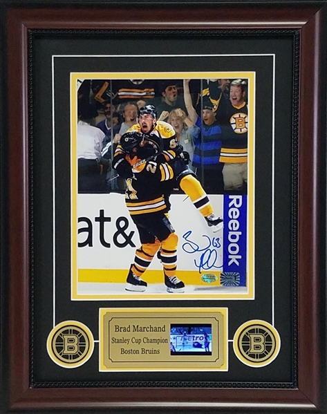 Brad Marchand Autographed & Custom Framed Boston Bruins 16x20 Photograph Display w/Video