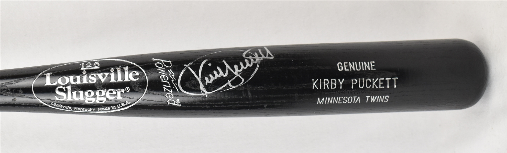 Kirby Puckett Autographed Signature Model Bat