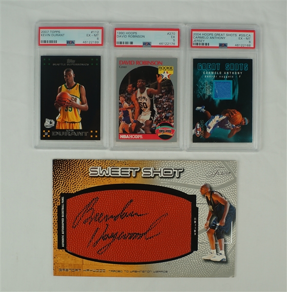 NBA Lot of 4 Basketball Cards w/Kevin Durant Rookie