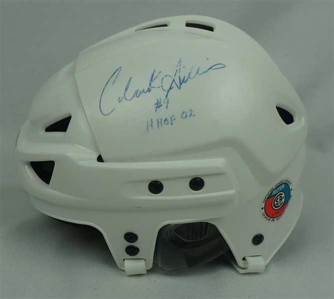 Clark Gillies Aitographed & Inscribed Full Size Helmet