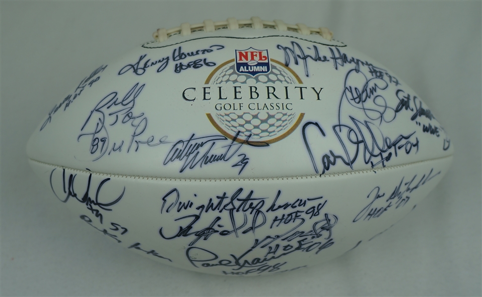 NFL Football w/20 Signatures Including 10 Hall of Famers