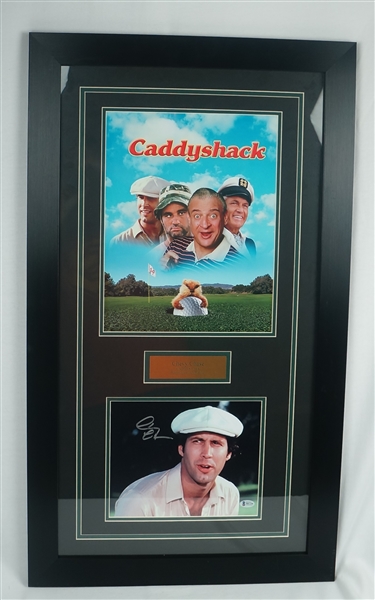 Chevy Chase Autographd & Framed Caddyshack Display