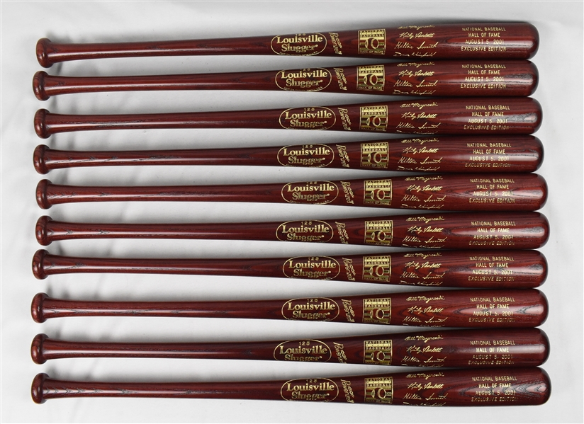 Kirby Puckett Hall of Fame Class of 2001 Lot of 10 Exclusive Edition Induction Bats w/Puckett Family Provenance
