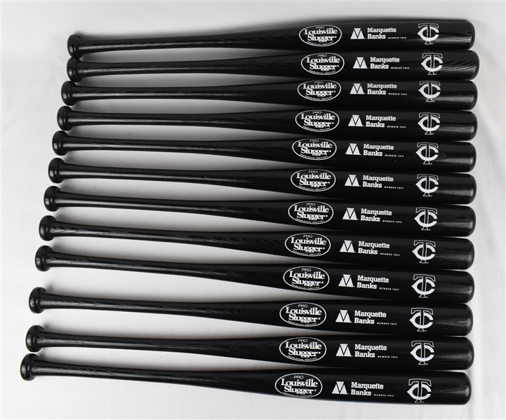 Kirby Puckett Lot of 12 Hall of Fame Marquette Bank Promotional Bats w/Puckett Family Provenance 3
