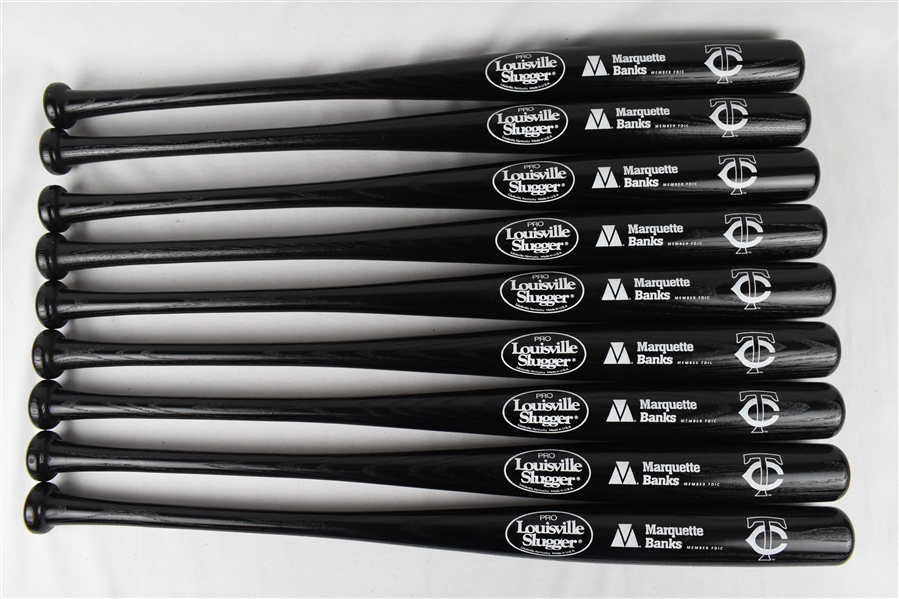 Kirby Puckett Lot of 9 Hall of Fame Marquette Bank Promotional Bats w/Puckett Family Provenance 5