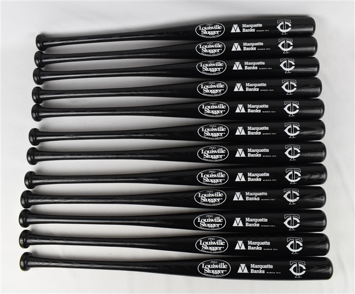 Kirby Puckett Lot of 12 Hall of Fame Marquette Bank Promotional Bats w/Puckett Family Provenance 6