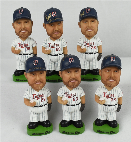 Bert Blyleven Lot of 6 Autographed Bobbleheads w/Puckett Family Provenance