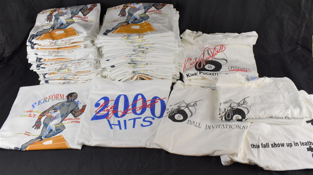 Kirby Pucketts T-Shirt Collection w/Puckett Family Provenance