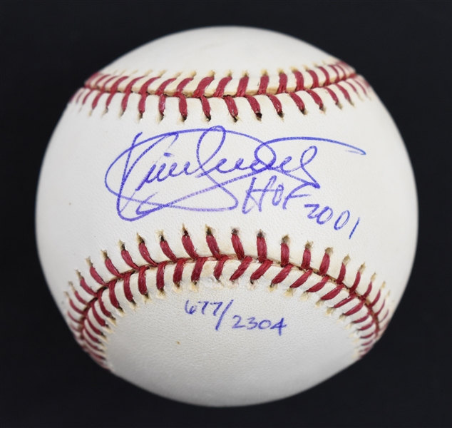 Kirby Puckett Autographed & Inscribed HOF 2001 Limited Edition #677/2,304 Baseball w/Puckett Collection LOA