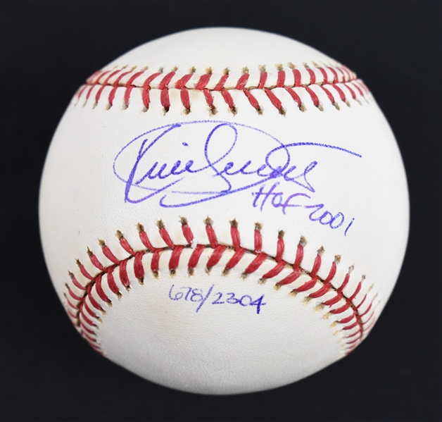 Kirby Puckett Autographed & Inscribed HOF 2001 Limited Edition #678/2,304 Baseball w/Puckett Collection LOA