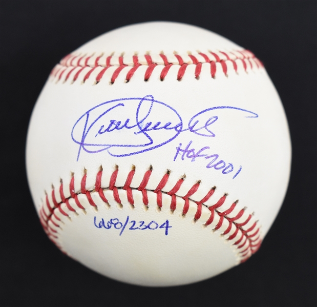 Kirby Puckett Autographed & Inscribed HOF 2001 Limited Edition #668/2,304 Baseball w/Puckett Collection LOA
