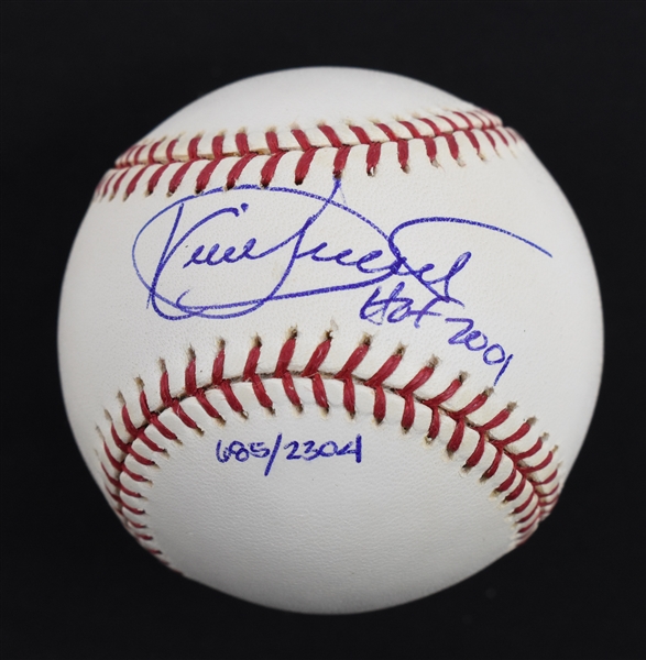 Kirby Puckett Autographed & Inscribed HOF 2001 Limited Edition #685/2,304 Baseball w/Puckett Collection LOA