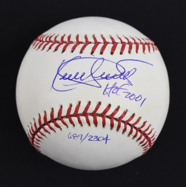 Kirby Puckett Autographed & Inscribed HOF 2001 Limited Edition #689/2,304 Baseball w/Puckett Collection LOA
