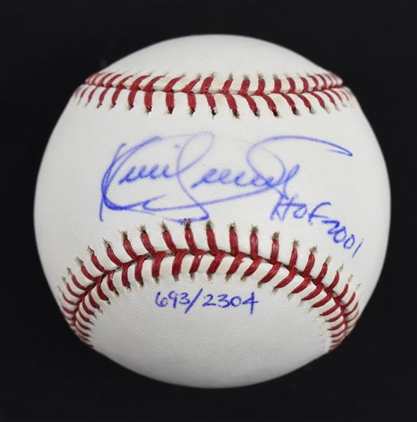 Kirby Puckett Autographed & Inscribed HOF 2001 Limited Edition #693/2,304 Baseball w/Puckett Collection LOA