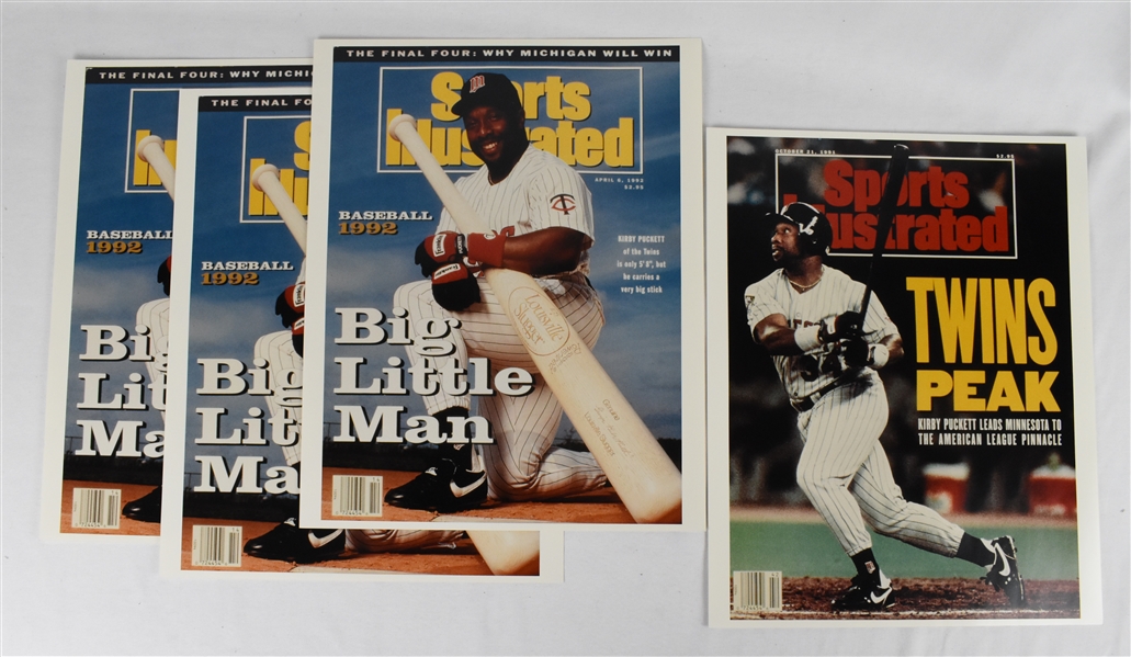 Kirby Puckett Collection of Sports Illustrated Posters w/Puckett Family Provenance 