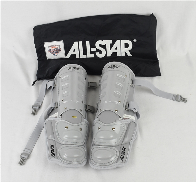 Vintage 1992 All-Star Game Shin Pads w/Puckett Family Provenance