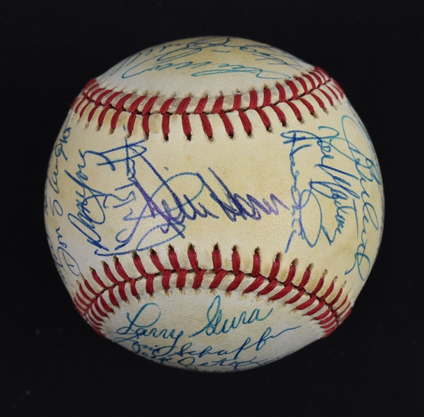 Kansas City Royals 1984 Team Signed Baseball w/28 Signatures