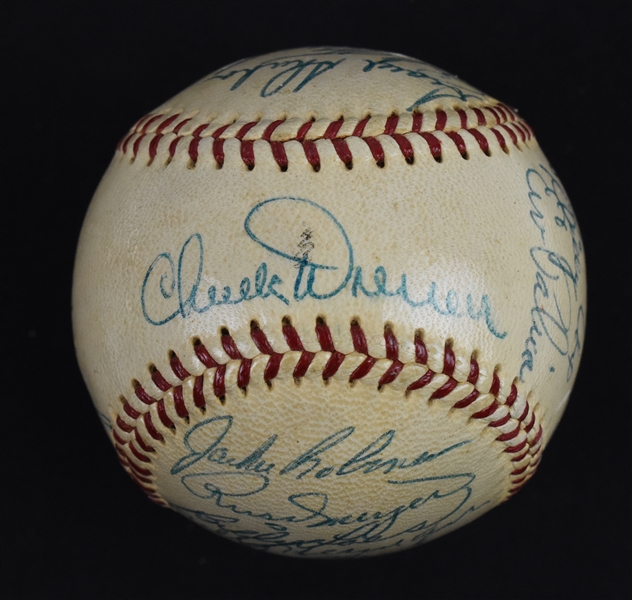 Brooklyn Dodgers 1953 Team Signed Baseball w/Jackie Robinson 