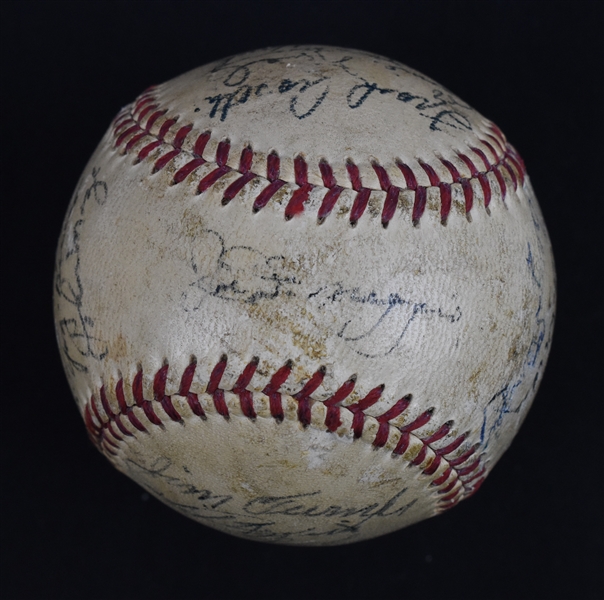 New York Yankees 1950 World Series Champion Team Signed Baseball w/Joe DiMaggio