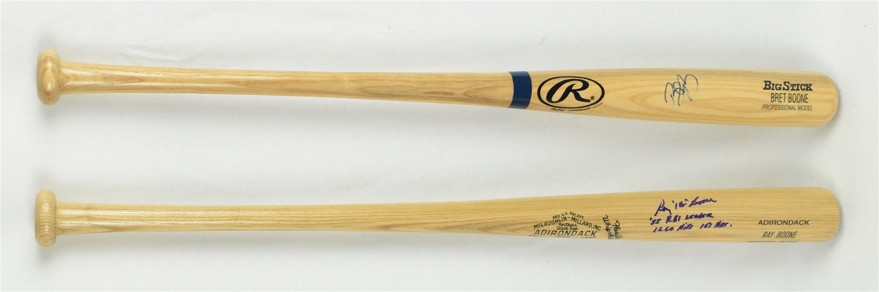 Ray Boone & Bret Boone Autographed Bats 