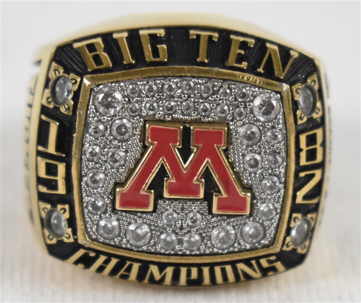 Trent Tuckers 1982 Big 10 Championship Ring w/Letter of Provenance