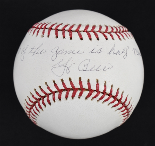 Yogi Berra Autographed & Inscribed Baseball