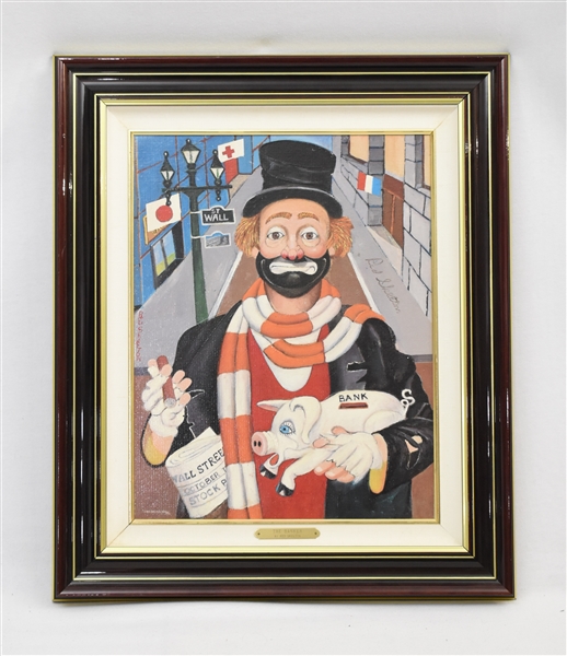 Red Skelton Autographed "The Banker" Limited Edition Lithograph  