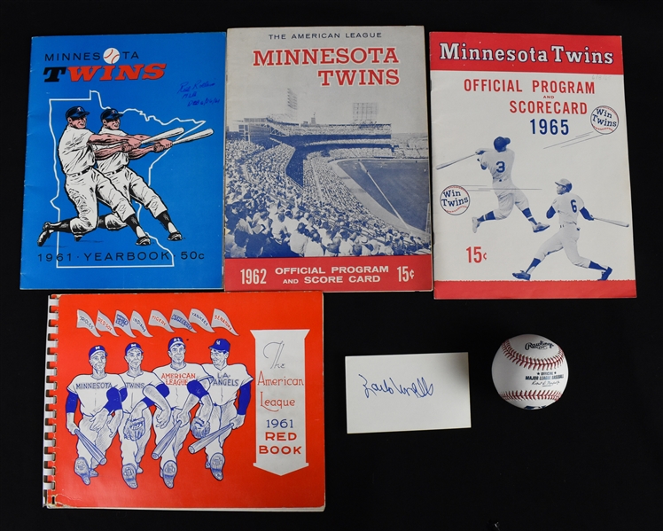 Vintage 1960’s Minnesota Twins Yearbooks & Scorecards