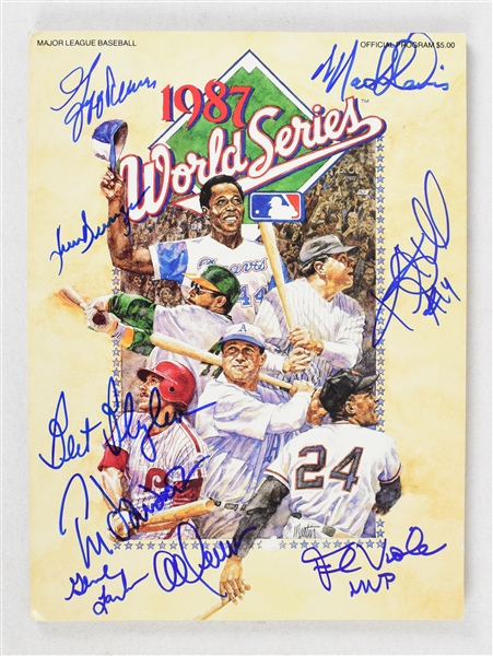 Minnesota Twins Autographed 1987 World Series Program 