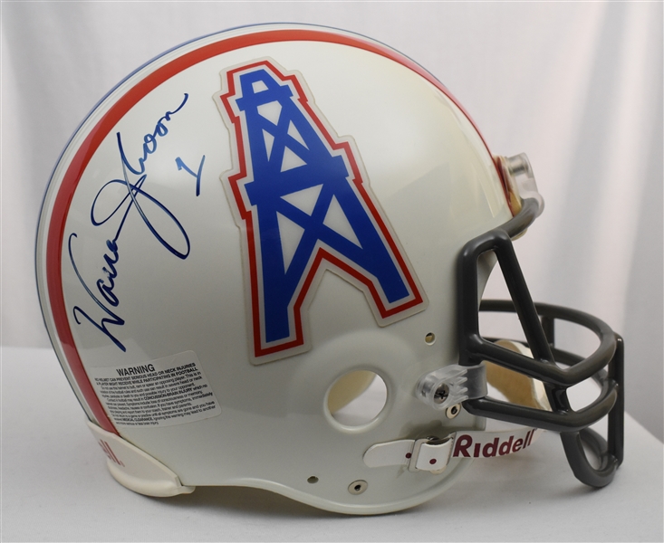 Warren Moon Houston Oilers Autographed Full Size Authentic Helmet