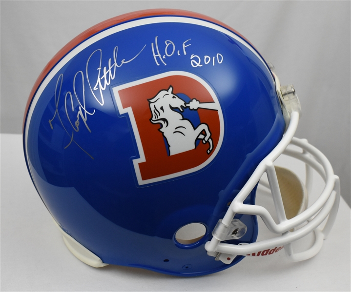 Floyd Little Denver Broncos Autographed Full Size Authentic Helmet