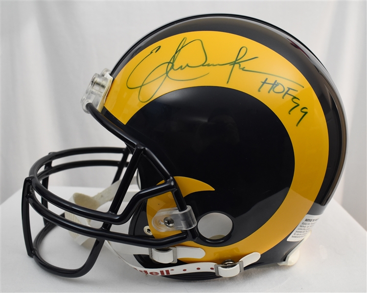 Eric Dickerson Los Angeles Rams Autographed Full Size Authentic Helmet