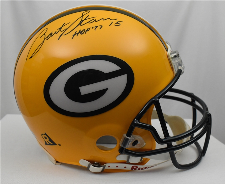 Bart Starr Green Bay Packers Autographed Full Size Authentic Helmet