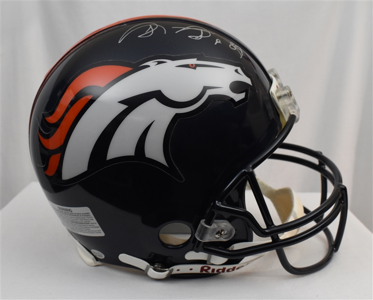 Shannon Sharpe Denver Broncos Autographed Full Size Authentic Helmet