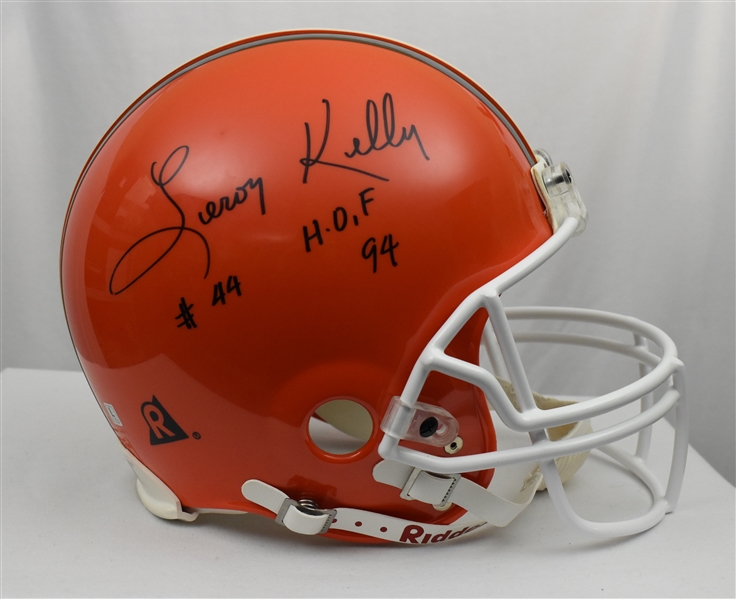 Leroy Kelly Cleveland Browns Autographed Full Size Authentic Helmet