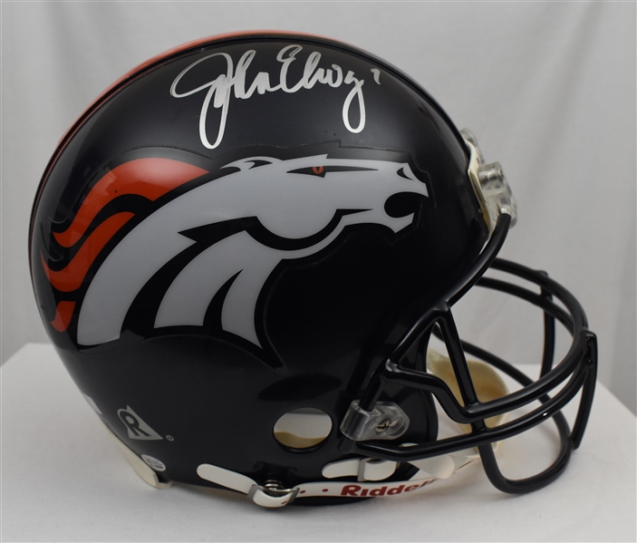 John Elway Denver Broncos Autographed Full Size Authentic Helmet